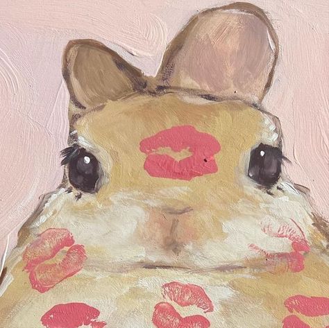 Coquette Painting, Coquette Animals, Paintings Cute, Den Den, Doodles Cute, Coquette Art, Whimsical Creatures, Animals Painting, Cute Summer Wallpapers