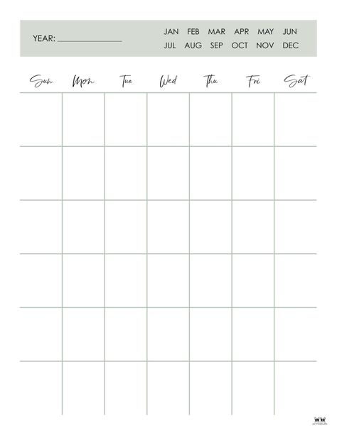 Choose from 15 unique printable blank calendars. Calendars include monthly and annual, Sunday & Monday start, and more. Print from home. FREE! Mom Planner Printables Free, Study Planner Printable Free, Green Planner, Free Blank Calendar, Blank Monthly Calendar Template, Blank Monthly Calendar, Study Planner Printable, Monthly Planner Template, Blank Calendar Template