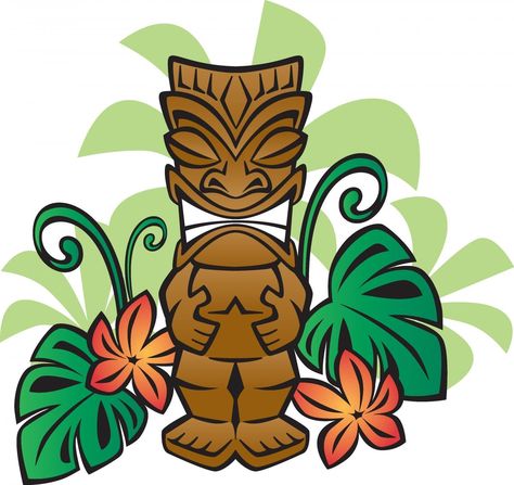 Wallmonkeys Exotic Tiki God Peel and Stick Wall Decals WM47580 (36 in W x 34 in H) -- Startling review available here  (This is an amazon affiliate link. I may earn commission from it) Tiki Faces, Tiki Man, Tiki Statues, Tiki Totem, Tiki Art, Tiki Mask, Hawaiian Tattoo, Hawaiian Tiki, Hand Drawn Vector Illustrations