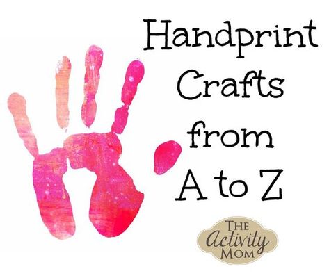 I just adore little handprints and they make the best keepsakes and gifts! They are so cute and such a memory to cherish, which is why I put together this collection of Handprint Crafts organized from A to Z. I Is For Handprint Craft, Letter Q Handprint Craft, I Handprint Craft, Handprint Alphabet, Alphabet Painting, Handprint Crafts For Kids, Letter I Crafts, Handprint Ideas, Ideas For Best Friends