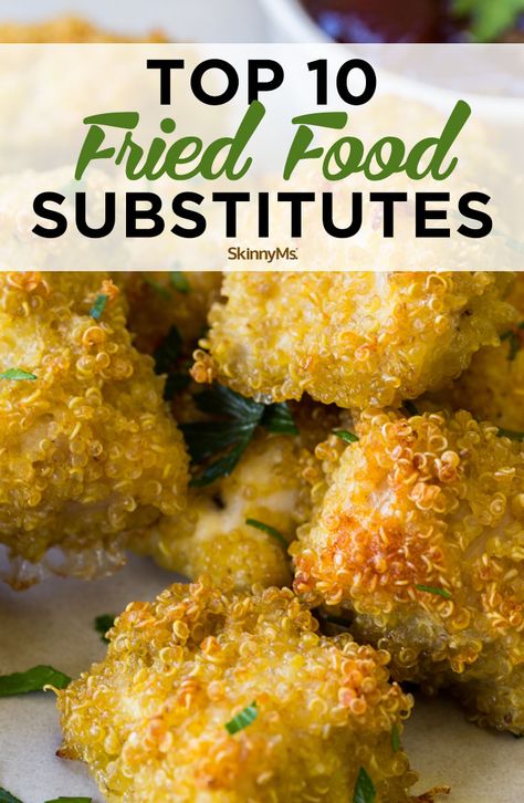 No Fried Food Challenge, Healthy Fried Food Alternatives, No Fried Food Diet, Fry Substitute, Air Fry Desserts, Fry Alternative, Food Substitutions Healthy, Food Substitutes, Food Substitutions