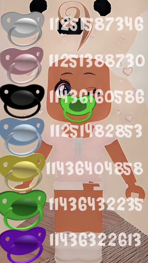 Pacifier Codes For Berry Ave, Bloxburg Pacifier Code, Black Pacifier Code, Pacifier Codes Bloxburg, Berry Avenue Pacifier, Berry Ave Pacifier Code, Roblox Baby Face Codes, Pregnant Belly Codes Brookhaven, Roblox Codes Pregnant Belly