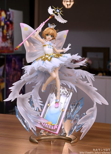 This Sakura figure is simply amazing! | Sakura Kinomoto: Hello Brand New World (Cardcaptor Sakura: Clear Card) Cardcaptor Sakura Clear Card, Sakura Kinomoto, Figure Anime, Figure Reference, Clear Card, Sakura Card, Card Captor, Anime Figurines, Figure Poses