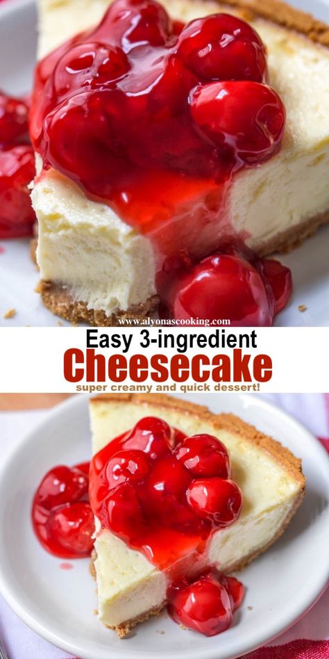 Easy Cheesecake With Premade Crust, Thermomix, Cheese Cakes Recipes Easy Condensed Milk, Cheesecake Recipes With Sweet Condensed Milk, Cheese Cakes Recipes Easy 4 Ingredients, Cheesecake Recipes Easy 4 Ingredients, Two Ingredient Cheesecake, Cream Cheese And Sweet Condensed Milk, Dessert With Cream Cheese Easy