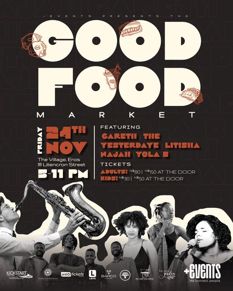 🎨 Designing for the Good Food Market has been a journey of creativity and fun! Since its inception, we've taken on the challenge of making each poster memorable and unique, perfectly capturing the theme of each event. For a recurring event, it’s easy to fall into repetition, but we’re all about keeping it fresh while staying true to the brand. Swipe through to see how we’ve evolved the look of the Good Food Market over time, making sure each one stands out while keeping the excitement aliv... Challenge Poster Design, Food Event Poster, Food Event, Food Stand, M&m Recipe, Food Stands, Food Challenge, Event Food, Event Poster