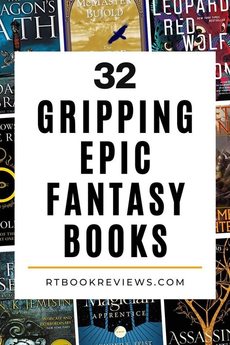 Looking for a new epic fantasy book to read? You can find 32 of the most gripping fantasy books for page-turning action right here! Tap to see 32 gripping epic fantasy novels that will transport you to another world! #bestfantasybooks #bookreviews #epicfantasy Fantasy Novel Recommendations, Underrated Fantasy Books, High Fantasy Books, Epic Fantasy Books, Reading List Challenge, Fantasy Reads, Adventure Fiction, Wheel Of Time, Fantasy Book Series