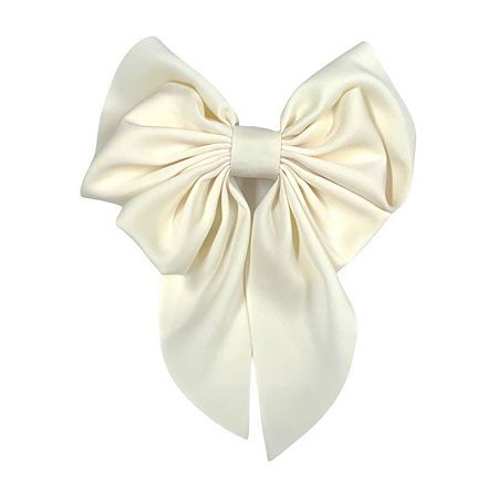 Included: 1 Hair Bow(s)Measurements: 2 Width/InchesBase Material: 100% SatinCare: Wipe CleanCountry of Origin: Imported Hair Bows, Hair, Hair Accessories, Bow Aesthetic, White Bow, Color Ivory, Accessories Hair, Hair Bow, Design Inspo