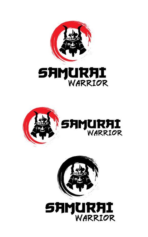 Samurai Games, Warrior Logo, Japanese Oni, Samurai Artwork, Japanese Logo, Circle Graphic, Samurai Art, Samurai Warrior, Logo A