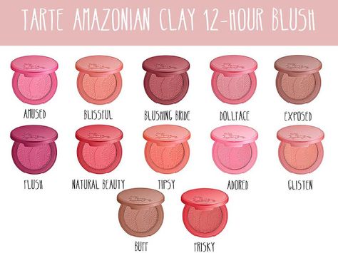 Tarte Amazonian Clay 12-Hour Blush Tarte Blush Swatches, Tarte Amazonian Clay Blush, Tarte Blush, Dream Makeup, Eyebrow Enhancer, Save File, Norway Travel, Beauty Must Haves, Makeup Obsession