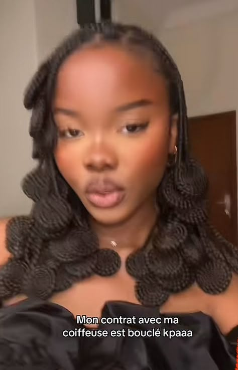 Afrofuturistic Hairstyles, Puddle Puffs Hairstyle, Congolese Hairstyle, Afrocentric Hairstyles Protective Styles, 50s Hairstyles Black Women, Yoruba Braids, Koroba Braids Hairstyles, Yoruba Hairstyles, Dolly Braids