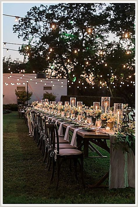 Outdoor Lighting Ideas - Amazon.com, one of the world's largest retailer. Click immediately to search what you are looking for. Garden Wedding Ideas On A Budget, Wedding Reception Lighting, Wedding Reception Dinner, Enchanted Garden Wedding, Vintage Garden Wedding, Wedding Backyard Reception, Patio String Lights, Garden Wedding Decorations, Wedding Garden