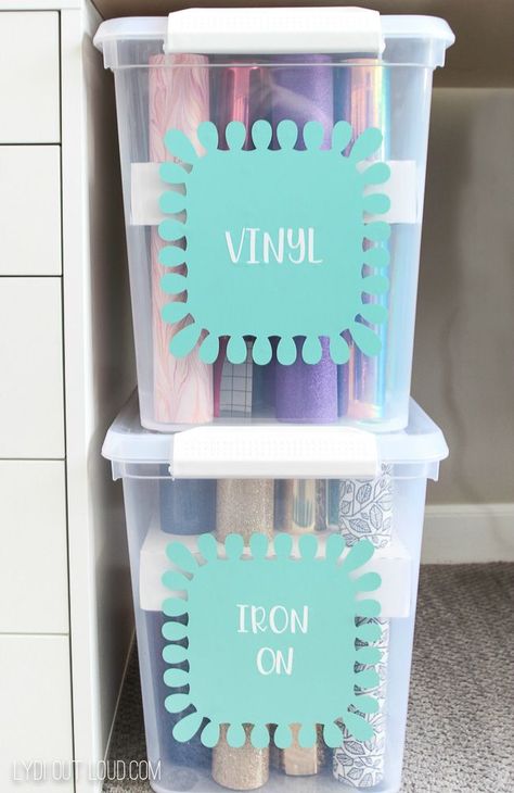 Cricut Supply Organization, Cricut Storage, Supply Organization, Vinyle Cricut, Cricut Supplies, Folding Origami, Dream Craft Room, Projets Cricut, Craft Room Design