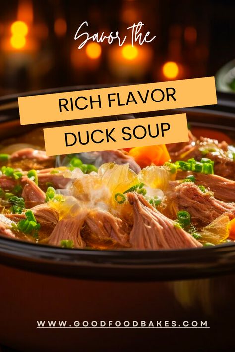 I can tell you that soup from duck carcass is a unique and satisfying culinary experience. The bones of a duck carcass are a perfect base for creating a rich and flavorful broth that is perfect for soup. Duck Soup Recipes Simple, Duck Broth Soup, Duck Carcass Recipe, Duck Blood Soup Recipe, Duck Soup Recipes, Duck Stew, Leftover Duck Recipes, Duck Curry, Duck Soup