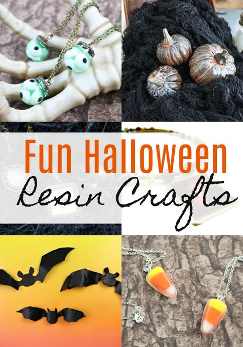 Fun and Spooky Halloween Resin Crafting Ideas Amazing Halloween Resin Ideas. Great for beginners or experienced! #halloween #resin #crafting Halloween Epoxy Crafts, Fall Resin Crafts, Resin Halloween Ideas, Fall Resin Ideas, Halloween Resin Crafts, Halloween Tart, Diy Halloween Eyeballs, Halloween Gift Resin Jewelry, Handmade Resin Jewelry For Halloween