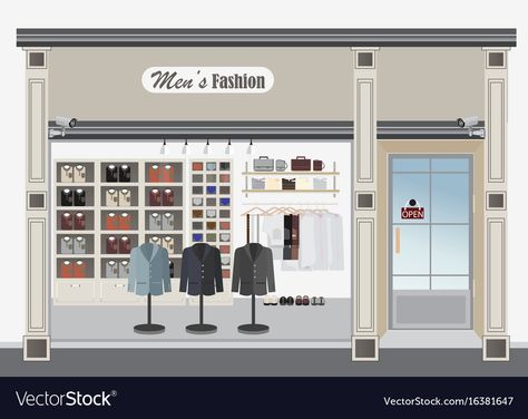 Bride Fashion Illustration, Building Vector, Exterior Building, Shop Exterior, Store Boutique, Fashion Layout, Shop House Ideas, Tailor Shop, Shop Window Displays