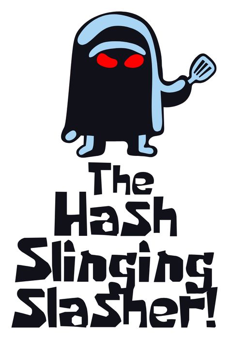 SpongeBob Hash-Slinging Slasher Sticker. According to the Squidward story, every Tuesday night a ghost with red eyes and a rusty shovel instead of a hand comes to Krusty Krabs.. Ghost Spongebob, Spongebob Doodles, Spongebob Pumpkin, Spongebob Stickers, Spongebob Crafts, Spongebob Art, Spongebob Birthday Party Decorations, Spongebob Halloween, Spongebob Tattoo