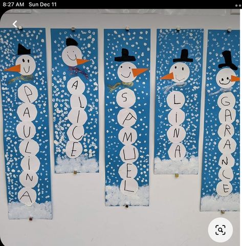 Kindy Christmas Craft, Winter Wonderland Kindergarten, January Activities For Seniors, Pre K Art, Paper Flower Garden, Senior Infants, Winter Crafts Preschool, Winter Activities Preschool, January Crafts