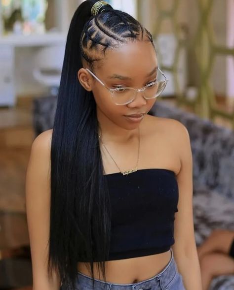 Long Ponytail Hairstyles, Hair And Glasses, Frame Wallpaper, Weave Ponytail Hairstyles, Sleek Ponytail Hairstyles, Natural Hair Stylists, Haircut Tutorial, Braided Cornrow Hairstyles, Hair Twist Styles