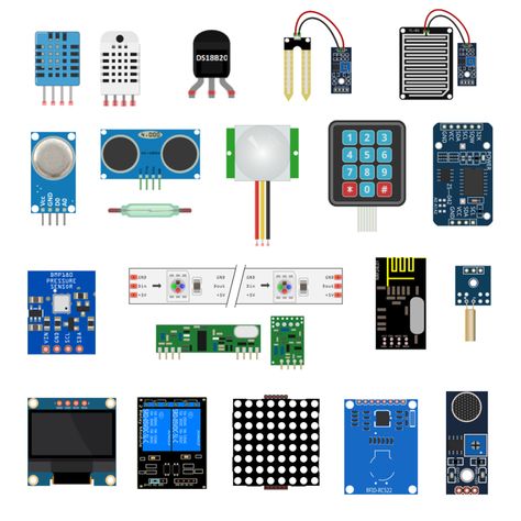 Here's the ultimate collection of 20 free guides for Arduino Modules and Sensors that can help you get started with them. C Programming Learning, Arduino Sensors, Arduino Modules, Esp8266 Arduino, Robot Programming, Arduino Projects Diy, Arduino Programming, Arduino Robot, Hobby Electronics