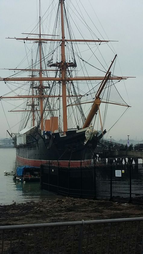 HMS Warrior, Portsmouth dockyard. Portsmouth Dockyard, Hms Warrior, Portsmouth, Sailing Ships, Hampshire, Boats, Steam, Sailing, England