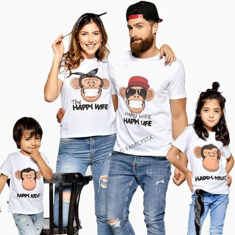 Funny Sibling Shirts, Matching Family T Shirts, Matching Family Shirts, Outfit Matching, Sibling Shirts, Family Shirts Matching, Family Tees, Happy Wife, Family Humor