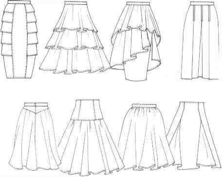 Skirt patterns Fashion Design Template, Mode Tips, Fashion Illustrations Techniques, Fashion Drawing Tutorial, Dress Design Drawing, Fashion Design Sketchbook, Fashion Drawing Dresses, Fashion Vocabulary, Fashion Sketchbook