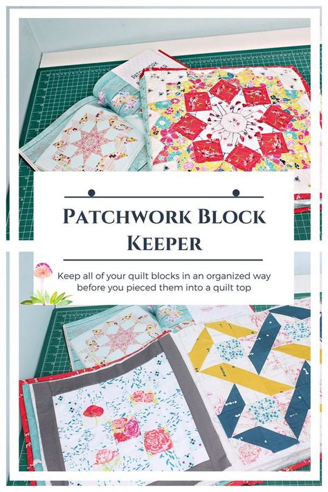 Get organised with one of this patchwork block keeper. They are fun to make and lovely to have in your sewing room while functioning really well to keep all quilt blocks in one place. Sewing Room Storage, Little Mushroom, Get Organised, Sewing Room Organization, Quilted Gifts, Quilting Studio, Quilt Block Pattern, Quilt Guild, Block Patterns