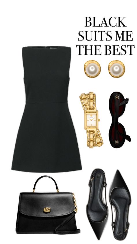 Affordable LBD Outfit Idea Lbd Outfit Casual, Little Black Dress Aesthetic, Lbd Outfit, Black Dress Aesthetic, Estilo Preppy, Dress Aesthetic, Easy Trendy Outfits, Work Outfits Women, Summer Fashion Outfits