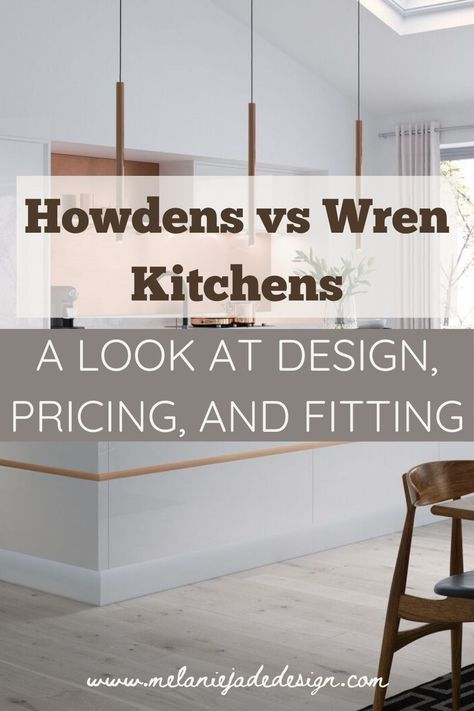 Choosing your dream kitchen just got easier! Dive into our detailed comparison of Howdens vs Wren Kitchens. We cover design variety, pricing, and fitting services to help you make an informed decision. Whether you're renovating or building new, get the insights you need. #KitchenDesign #HomeRenovation Kitchen Uk Ideas, Kitchen Ideas Howdens, Wren Kitchen Ideas, Wren Mushroom Kitchen, Wren Kitchens, Howdens Witney Pebble, Wren Kitchen Cashmere, Kitchen Diner Ideas, Reed Green Howdens