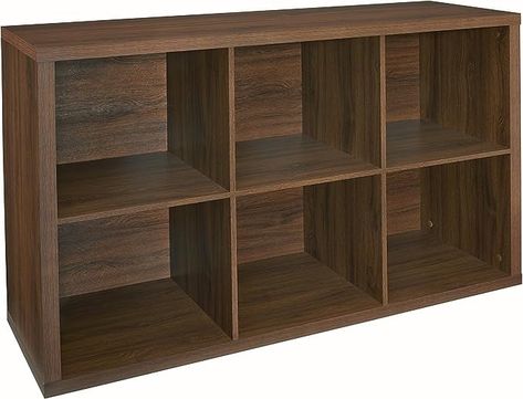 Amazon.com: ClosetMaid 6 Cube Storage Shelf Organizer Bookshelf with Back Panel, Easy Assembly, Wood, Dark Chestnut Finish : Home & Kitchen 6 Cube Storage, Cube Drawers, 6 Cube Organizer, Wood Cube, Cube Storage Shelves, Cubby Shelf, Cube Storage Unit, Bookshelf Organization, Collapsible Storage Bins