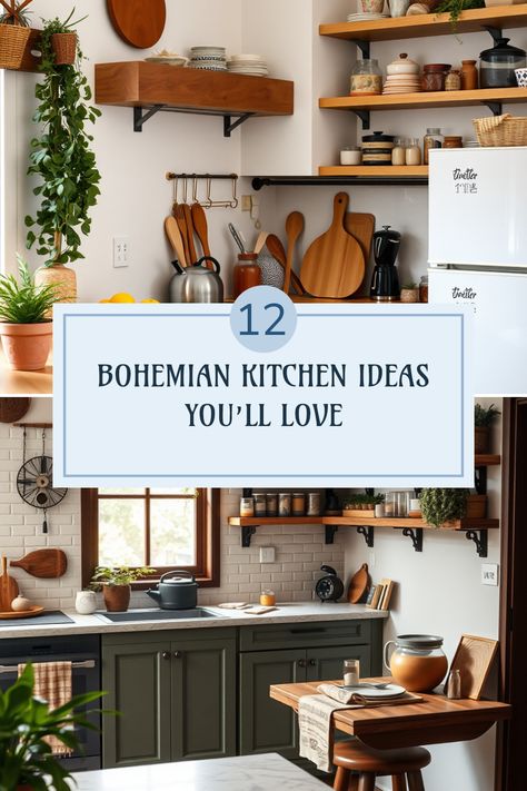 Are you dreaming of a bohemian kitchen filled with warmth and personality? Discover these 12 creative ideas and inspiration to transform your cooking space into a cozy, artistic haven. From unique wall art to colorful textiles and plant arrangements, each suggestion offers a way to personalize your kitchen and cultivate a relaxing atmosphere. With these boho decorating tips, you can create a space that feels like a second home, bursting with character and style. Find your favorite ideas and get ready to fall in love with your kitchen again! Bohemian Kitchen Ideas, Bohemian Kitchen Decor, Boho Style Kitchen, Best Kitchen Layout, Boho Kitchen Ideas, Patterned Tile Backsplash, Coastal Kitchen Decor, Boho Kitchen Decor, Quirky Kitchen