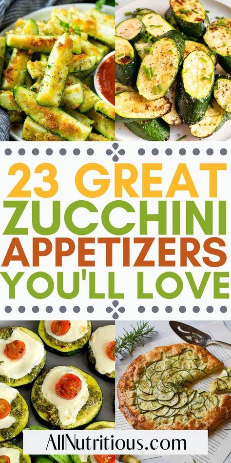 Throwing a party soon? We have the best appetizer ideas for you. These easy recipes using zucchini are the perfect, delicious and healthy snack or finger food that everyone will love. Squash And Zucchini Appetizers, Easy Appetizers Vegetable, Canapés, Essen, Snacks With Zucchini, Raw Zucchini Snack, Appetizers With Zucchini, Appetizer With Zucchini, Zucchini Recipes Appetizers