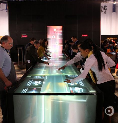 kodak: ces media table Interactive Table Design, Interactive Kiosks, Interactive Lighting, Interactive Table, Digital Retail, Interactive Multimedia, Museum Design, Interactive Exhibition, Interactive Walls