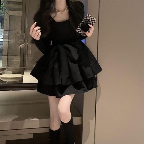 Korean Dress Fashion, Women Ball Gown, Puffy Dresses, Office Dresses For Women, Cute Dress Outfits, Summer Streetwear, Korean Fashion Dress, Pretty Prom Dresses, High Waist Fashion