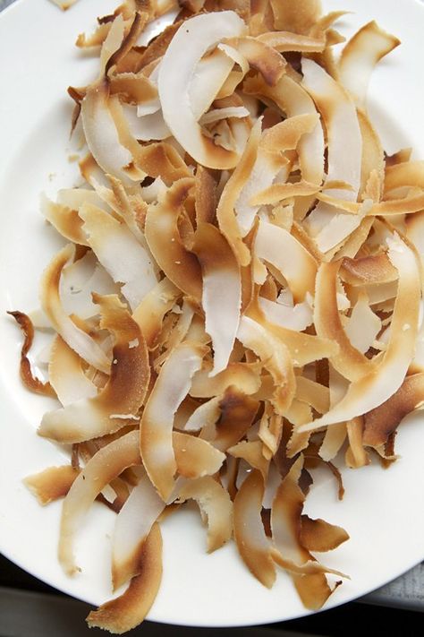 toasted coconut How To Prepare Pasta, Toasted Coconut Chips, David Lebovitz, Coconut Shavings, Fresh Coconut, Raw Coconut, Coconut Chips, Coconut Recipes, Toasted Coconut