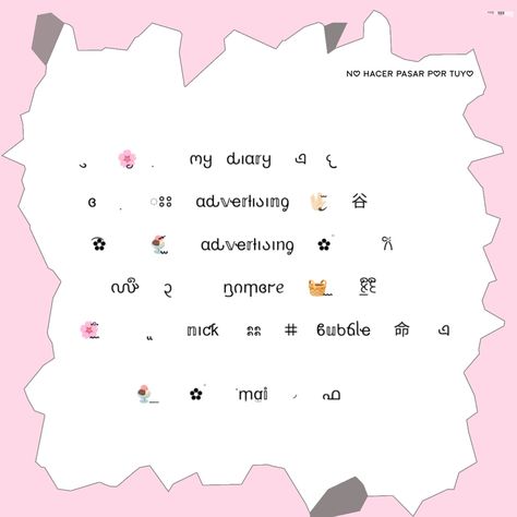 Hecho por mai!:3 Bio Aesthetic, Nick Names, Cool Text Symbols, Cute Bios, Cute Text Symbols, Nick Name, Graphic Shapes Design, Things To Do In Paris, Text Symbols