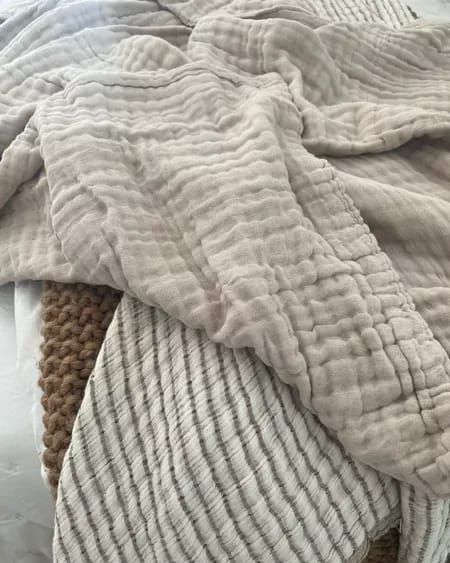 Muslin Throw Blanket, Room Wishlist, Boutique Inspiration, Muslin Blanket, Muslin Blankets, Cotton Blanket, Cotton Throws, Cotton Blankets, Muslin Cotton