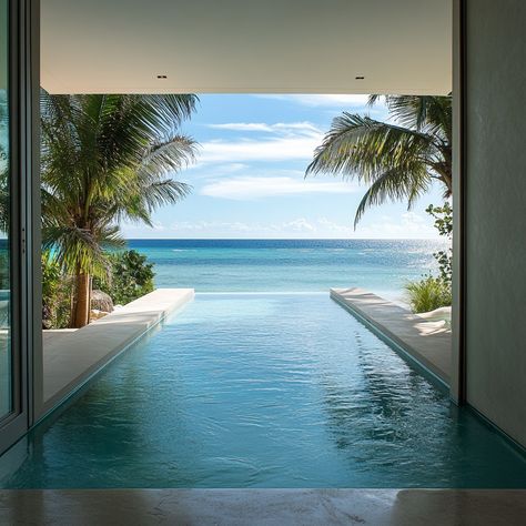 A serene escape with an infinity pool that blends into the horizon. Perfect for those dreaming of a tropical retreat. Would you take a dip here? 🌴🌊 #TropicalVibes #DreamVacation Tropical Retreat, Family Moments, Dream Vacation, Tropical Vibes, Infinity Pool, The Horizon, Dream Vacations, The Ocean, Dip