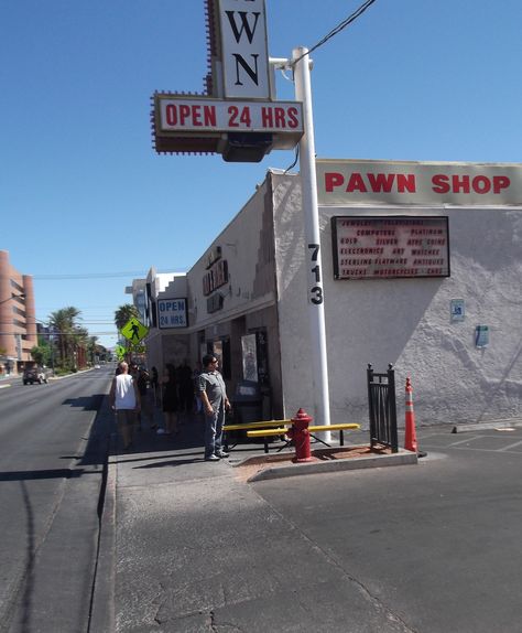 https://flic.kr/p/bDP9Do | Pawn Stars Pawn Shop - Las Vegas, NV. | Paul walks around the exterior of the World Famous Gold & Silver Pawn Shop Las Vegas, Shop Exterior, Pawn Stars, Sterling Flatware, White Trash, Strip Club, Sin City, Pawn Shop, World Famous