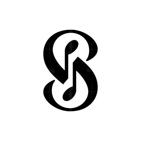 Letter S Music Note Logo. Letter S Music Note Logo Forsale. Unique, elegant, modern, minimalist and simple. This creative logo is suitable for many areas of business Singing Logo Design, Musician Logo Ideas, Music Production Logo Design, Music Typography Design, Worship Logo Design, Music Logo Design Symbols, Music Club Logo, Singer Logo Design, Music School Logo