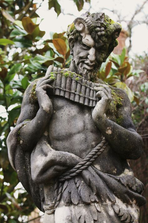 A statue of Pan, at Wisley Gardens, in the UK. Europa Park, Piper Mclean, The Adventure Zone, Jason Grace, Leo Valdez, Annabeth Chase, The Heroes Of Olympus, Chronicles Of Narnia, Heroes Of Olympus