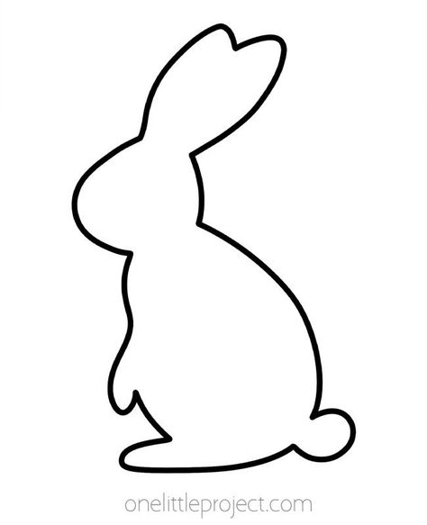 Looking for a bunny outline? We've got 20 pages of bunnies that you can download and print for FREE! There are different bunny designs in all different sizes. Use a bunny template for spring or Easter crafts or for any other activity where you might need a bunny shape. Easter Window Display, Bunny Outline, Easy Learning Activities, Easter Egg Template, Easter Bunny Template, Pom Pom Bunnies, Victoria Wood, Bunny Shape, Animal Outline