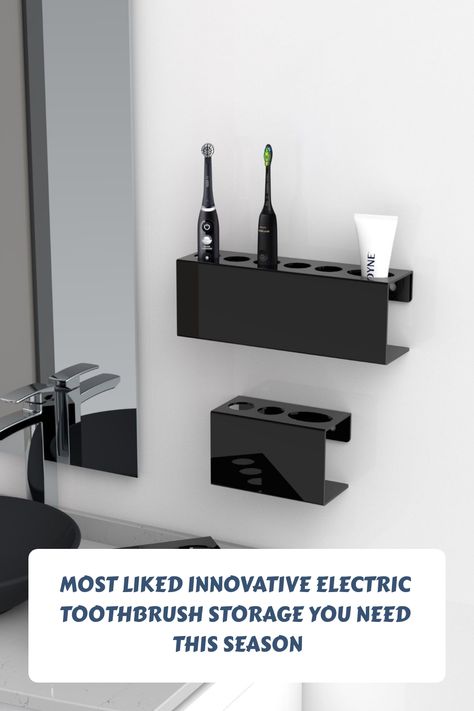 Electric Toothbrush Charger Storage, Bathroom Counter Organization Electric Toothbrush, Bathroom Electric Toothbrush Storage, Toothbrush Holder On Wall, Sonicare Toothbrush Storage, Toothbrush Wall Holder, Wall Mount Toothbrush Holder, Electric Toothbrush Storage Ideas, Hide Electric Toothbrush On Counter