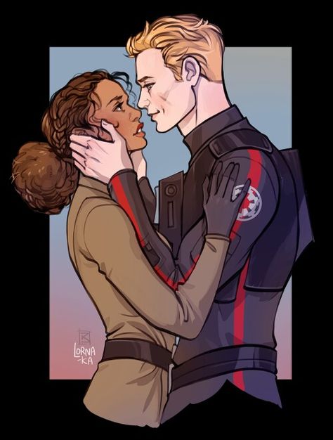 Ciena Ree & Thane Kyrell Shipping Characters, Chewbacca Wallpaper, Star Wars Couples, Star Wars Novels, Lost Stars, Star Wars Books, Star Wars Love, Military Uniforms, Star Wars Fan Art