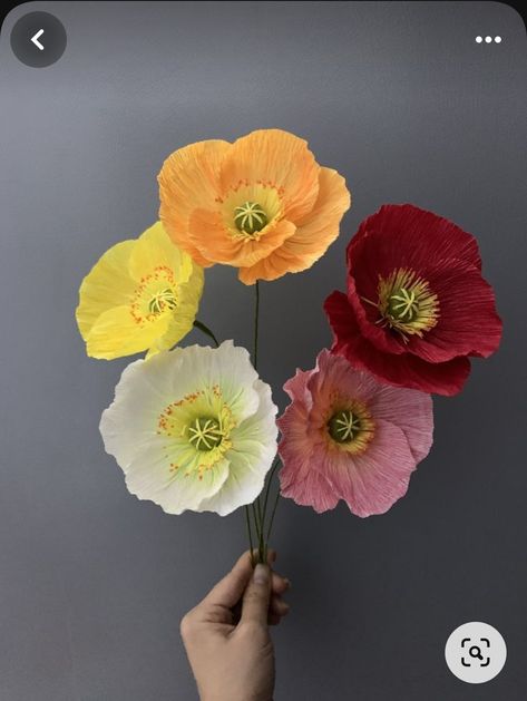 Turkey Crafts For Preschool, Crepe Paper Flowers Diy, Icelandic Poppies, Săpunuri Handmade, Kraf Kertas, Fleurs Diy, Paper Flower Crafts, Flowers Paper, Crepe Paper Flowers