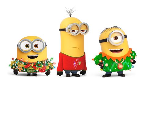 Christmas Minions, Minion Christmas Tree, Minions Christmas, Minion Clipart, Happy Birthday Friend Funny, Minion Stickers, Minion Art, Minions Bob, Minion Christmas