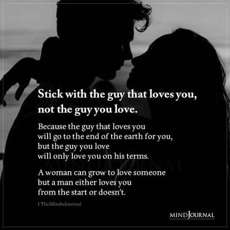 Stick With The Guy That Loves You Loving Someone Quotes, Signs Of True Love, I Love You Means, Love Is Everything, Soulmate Quotes, Simple Love Quotes, True Love Quotes, Soul Quotes, Meaning Of Love