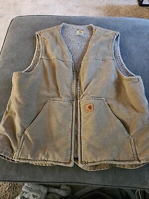 Carhartt Vest, Vests Mens, Brown Vintage, Vintage Usa, Union Made, Knitting Materials, Brands Outlet, Cotton Knit, Selling On Ebay