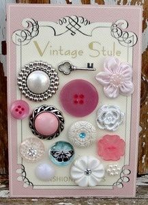 Cute As A Button, Pretty Buttons, Vintage Pink Tops With Buttons, Using Buttons In Junk Journals, Vintage Pink Shirt With Buttons, Mini Choses, Button Collecting, Cool Buttons, Diy Buttons