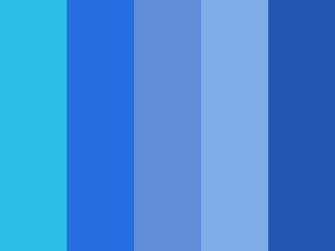 "Summer In Blue" by ILoveYouKathly Bright Blue Colour Palette, Color Names Chart, Blue Shades Colors, Bright Blue Color, Bright Color Schemes, Spring Color Palette, Color Palette Bright, Sky Color, Blue Colour Palette